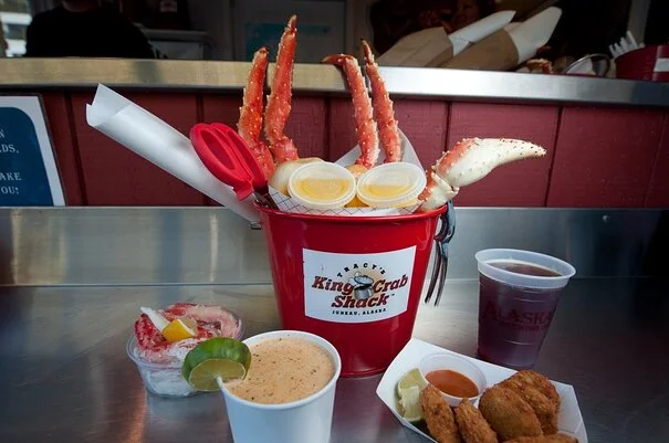 Walbeobachtung & Essen bei Tracy's King Crab Shack